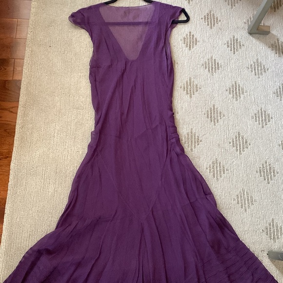 Delicate purple chiffon dress - Sz 7/8 - Picture 5 of 5